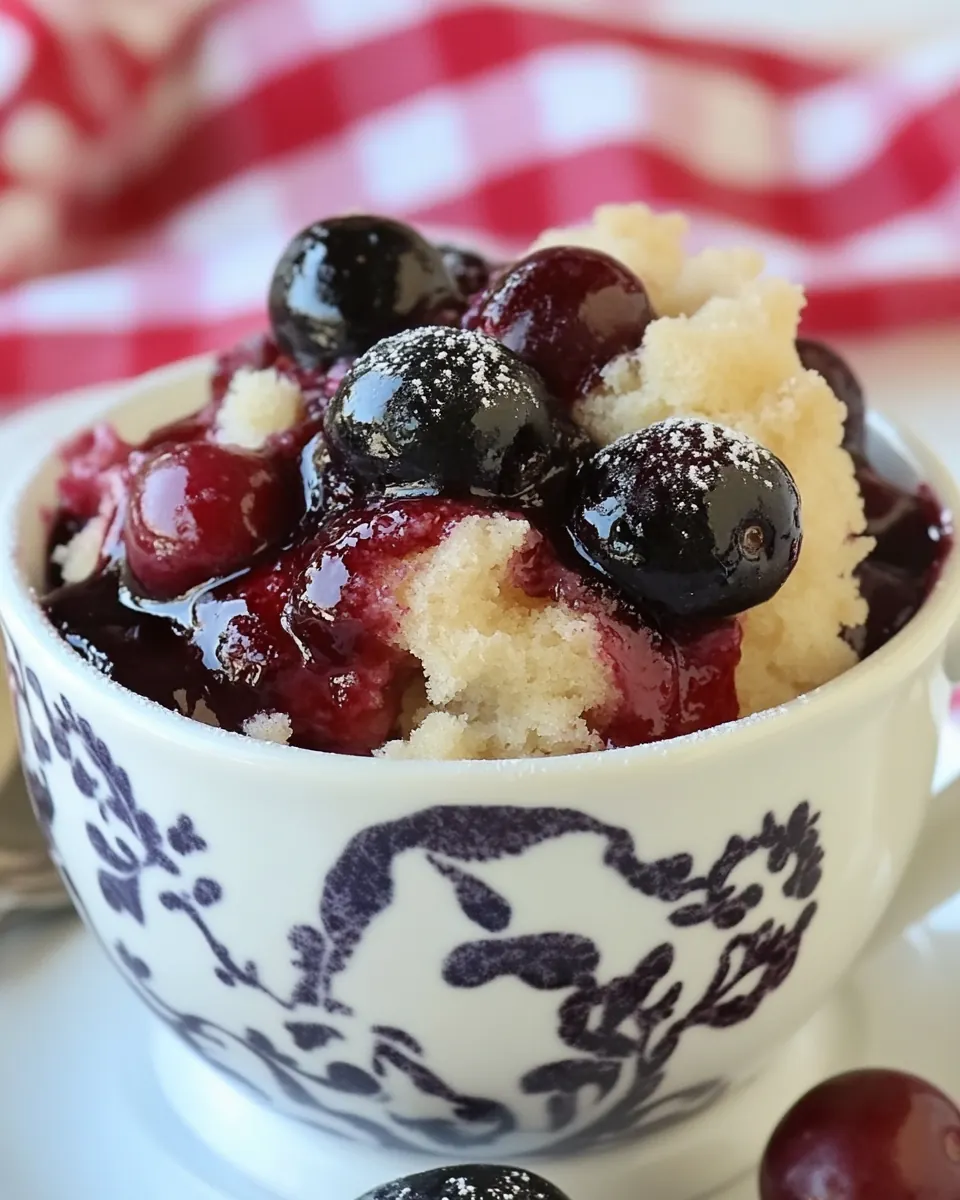 Cherry Mug Cake