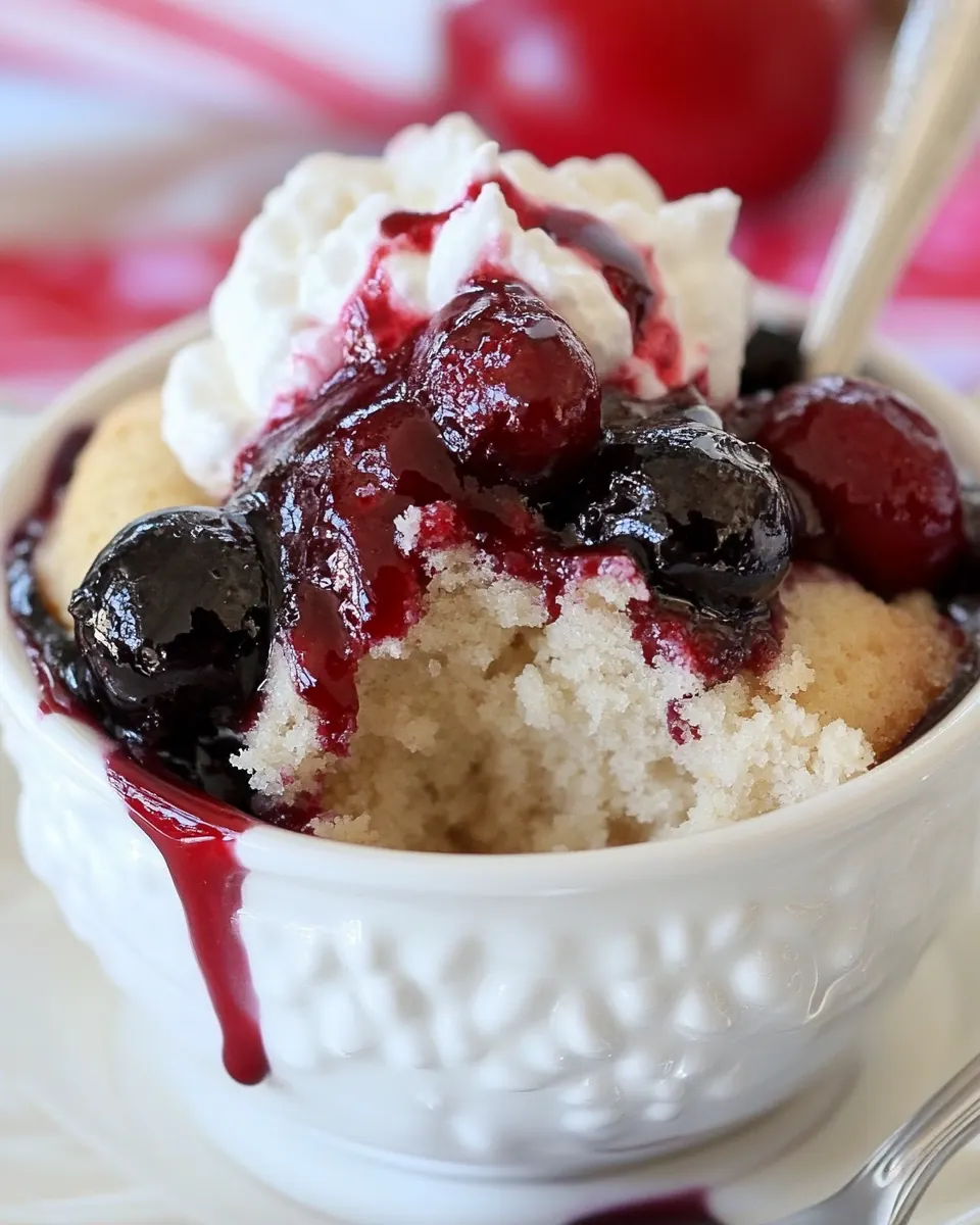 Cherry Mug Cake