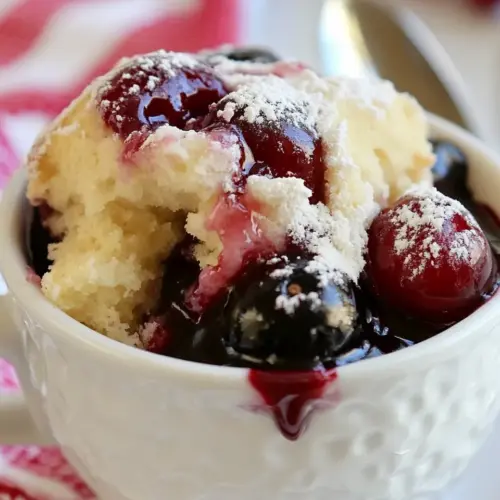 Cherry Mug Cake