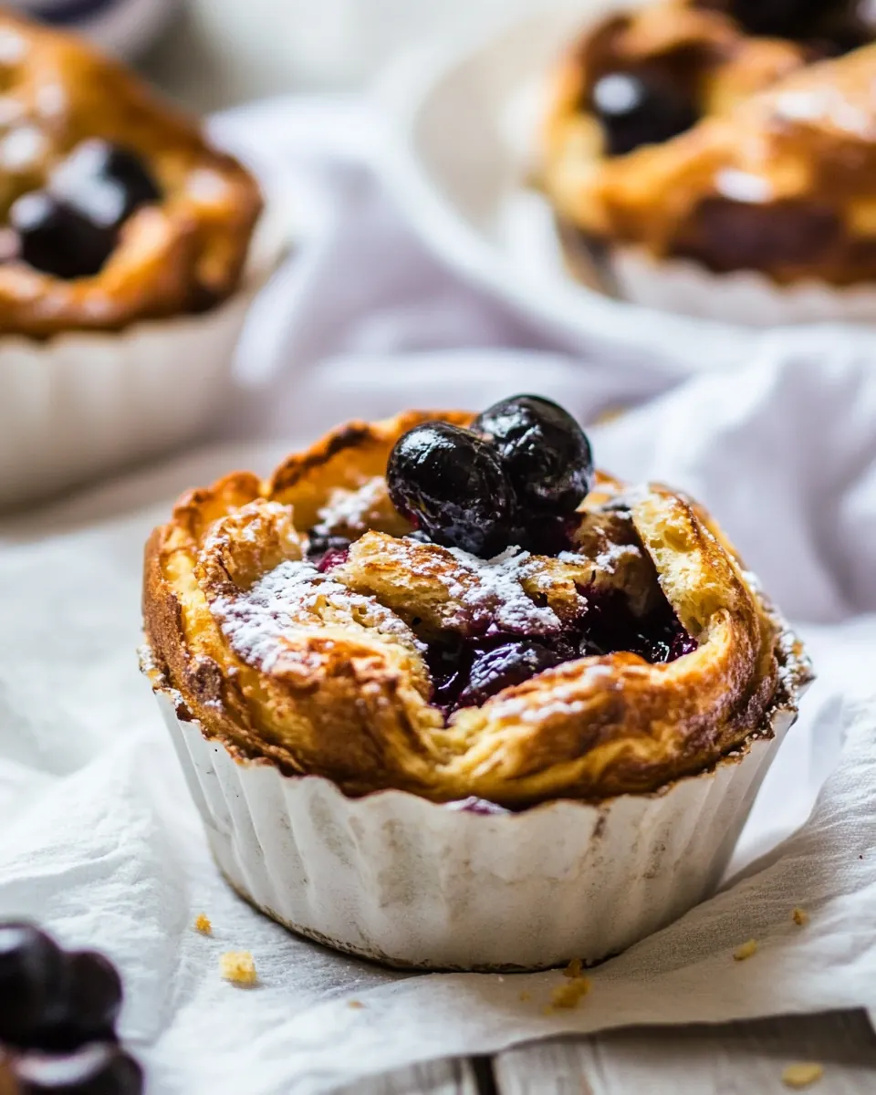 Cherry Yogurt French Toast Cups
