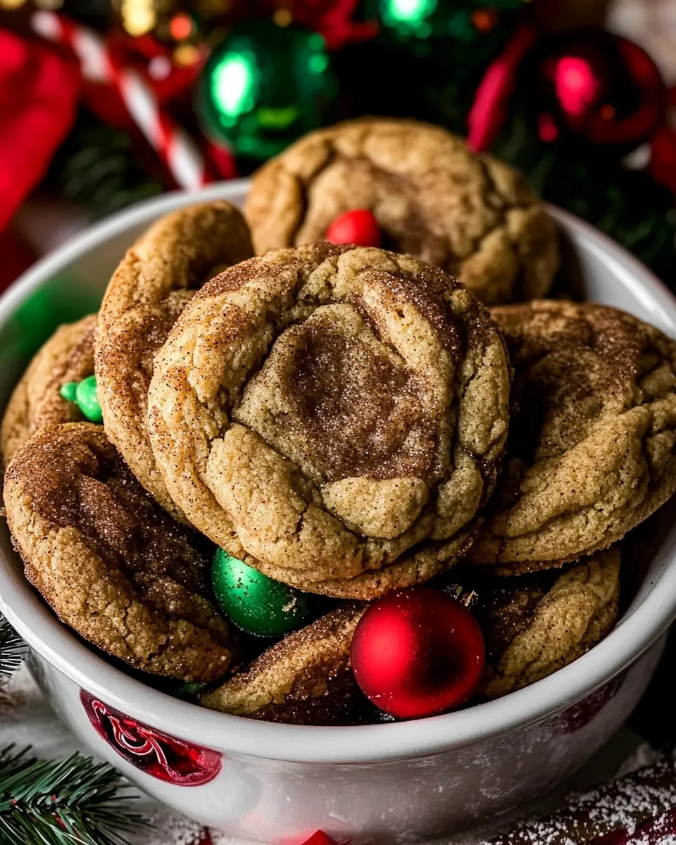 Chewy Christmas Snickerdoodles