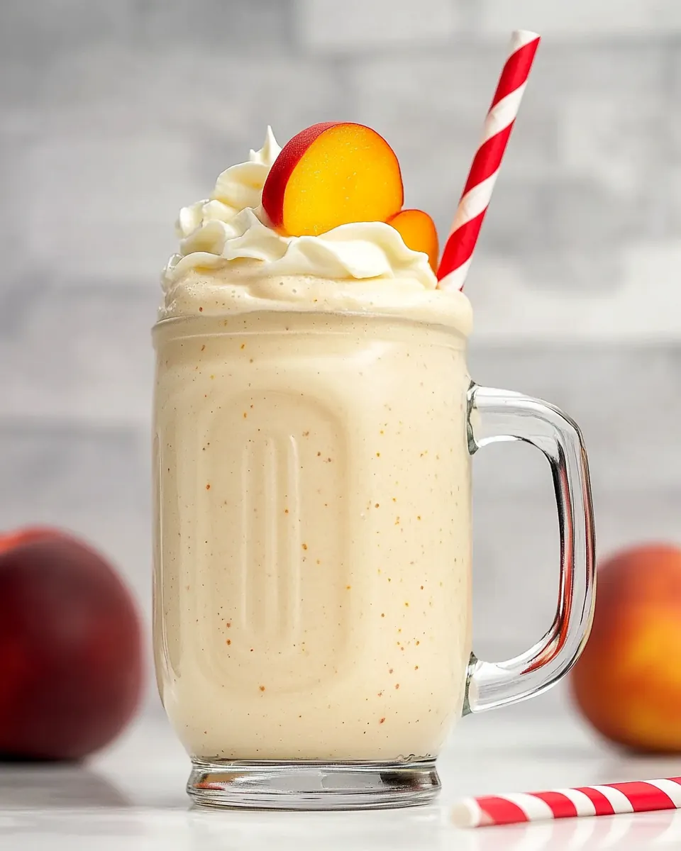 Chick fil A Peach Milkshake