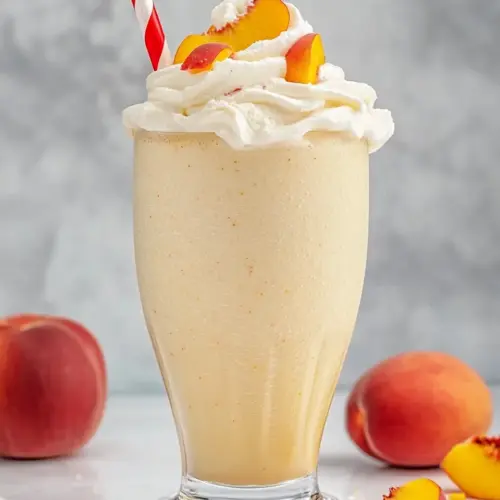 Chick fil A Peach Milkshake
