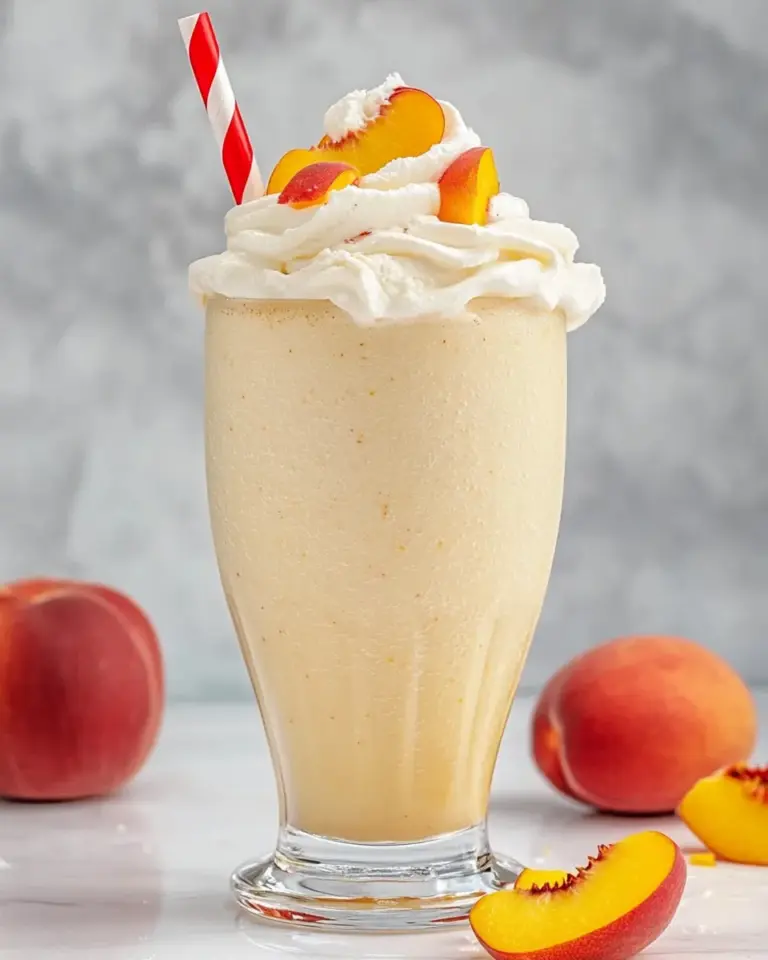 Chick fil A Peach Milkshake