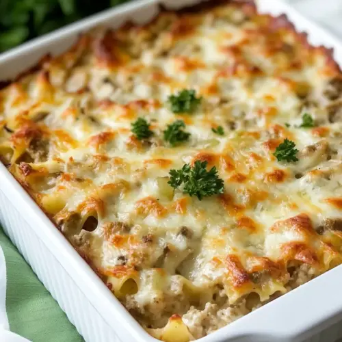 Chicken Alfredo Lasagna Casserole