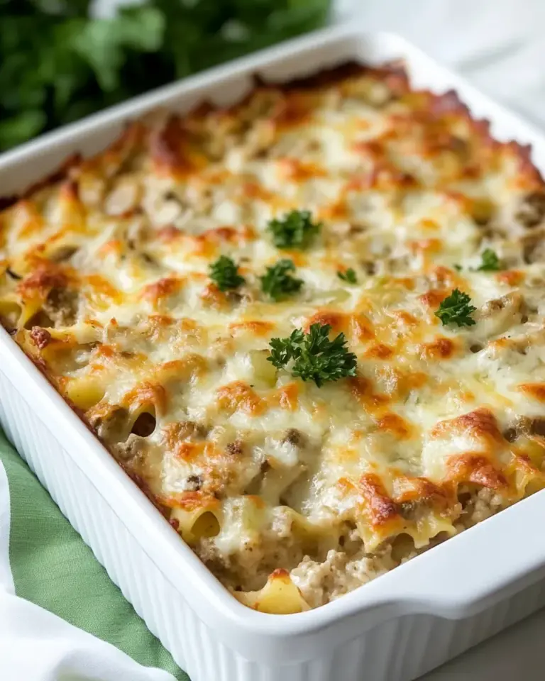 Chicken Alfredo Lasagna Casserole