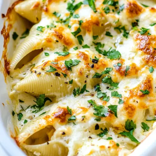 Chicken Alfredo Stuffed Shells