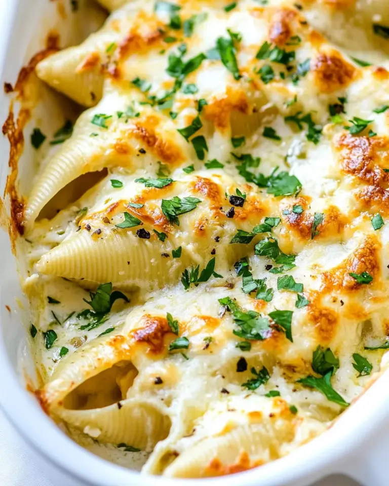 Chicken Alfredo Stuffed Shells