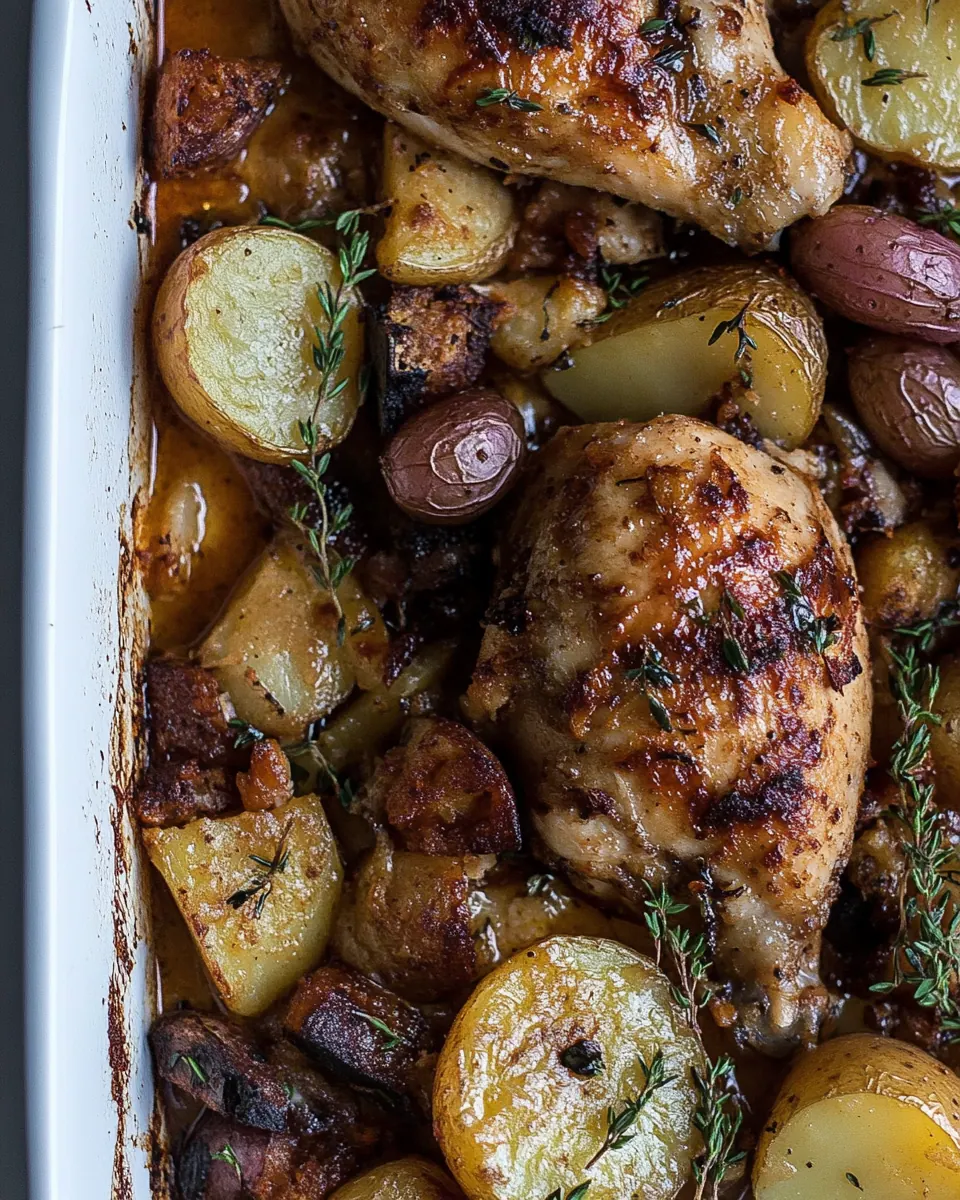 Chicken Andouille Potato Bake