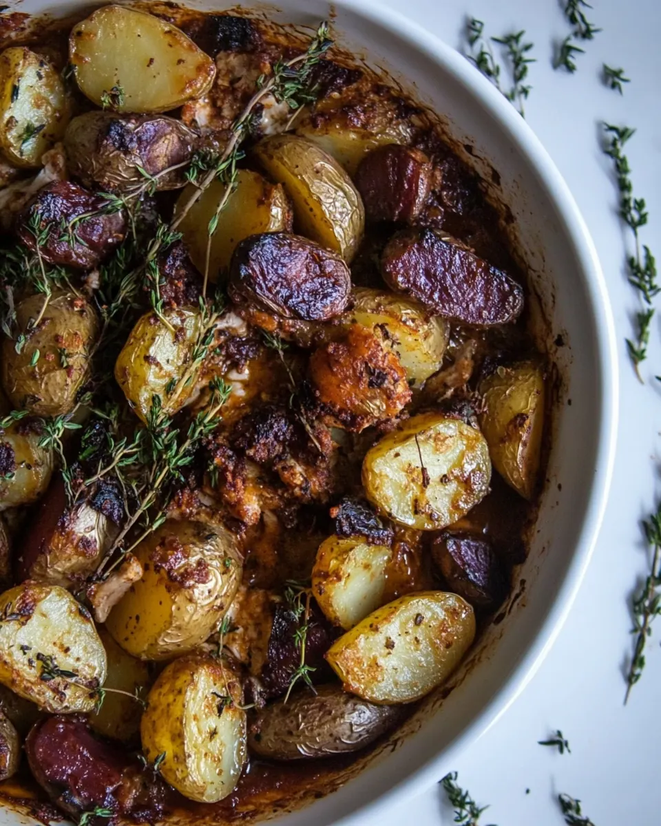 Chicken Andouille Potato Bake