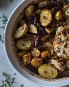 Chicken Andouille Potato Bake