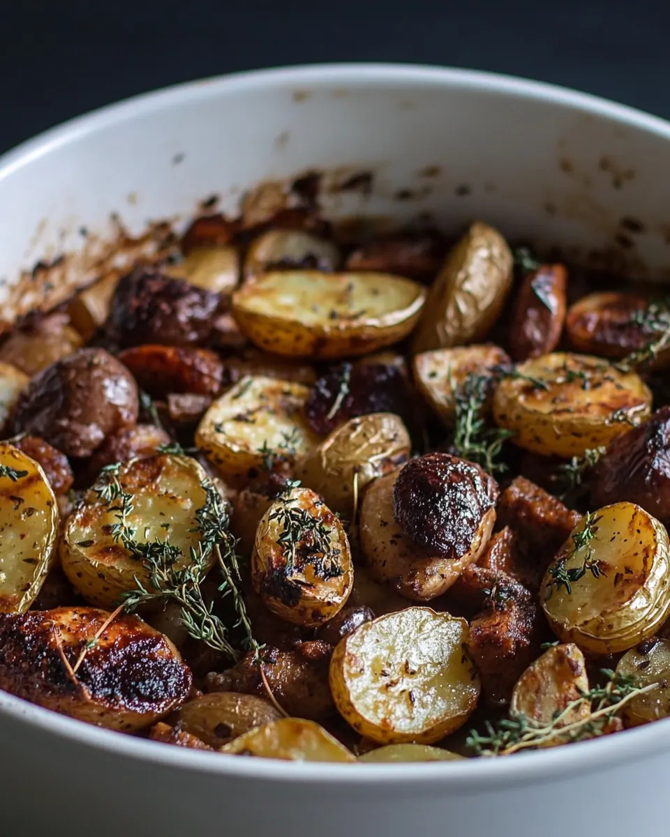 Chicken Andouille Potato Bake