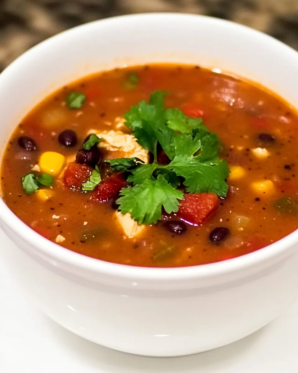 Chicken Black Bean Soup