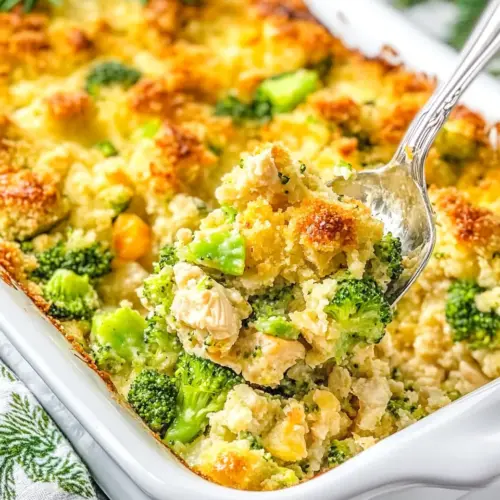 Chicken Broccoli Stuffing Casserole