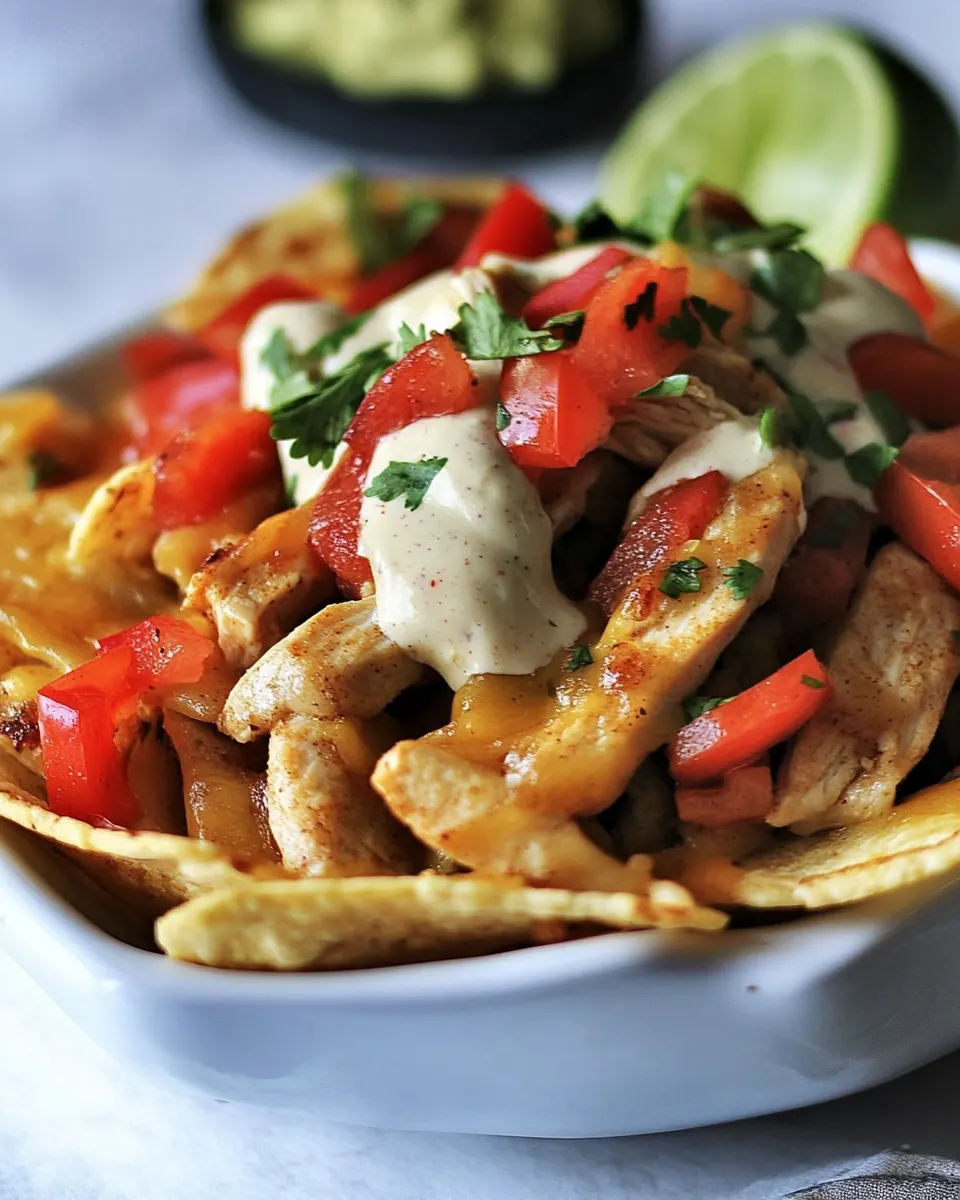 Chicken Fajita Nachos