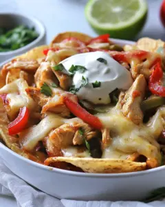 Chicken Fajita Nachos