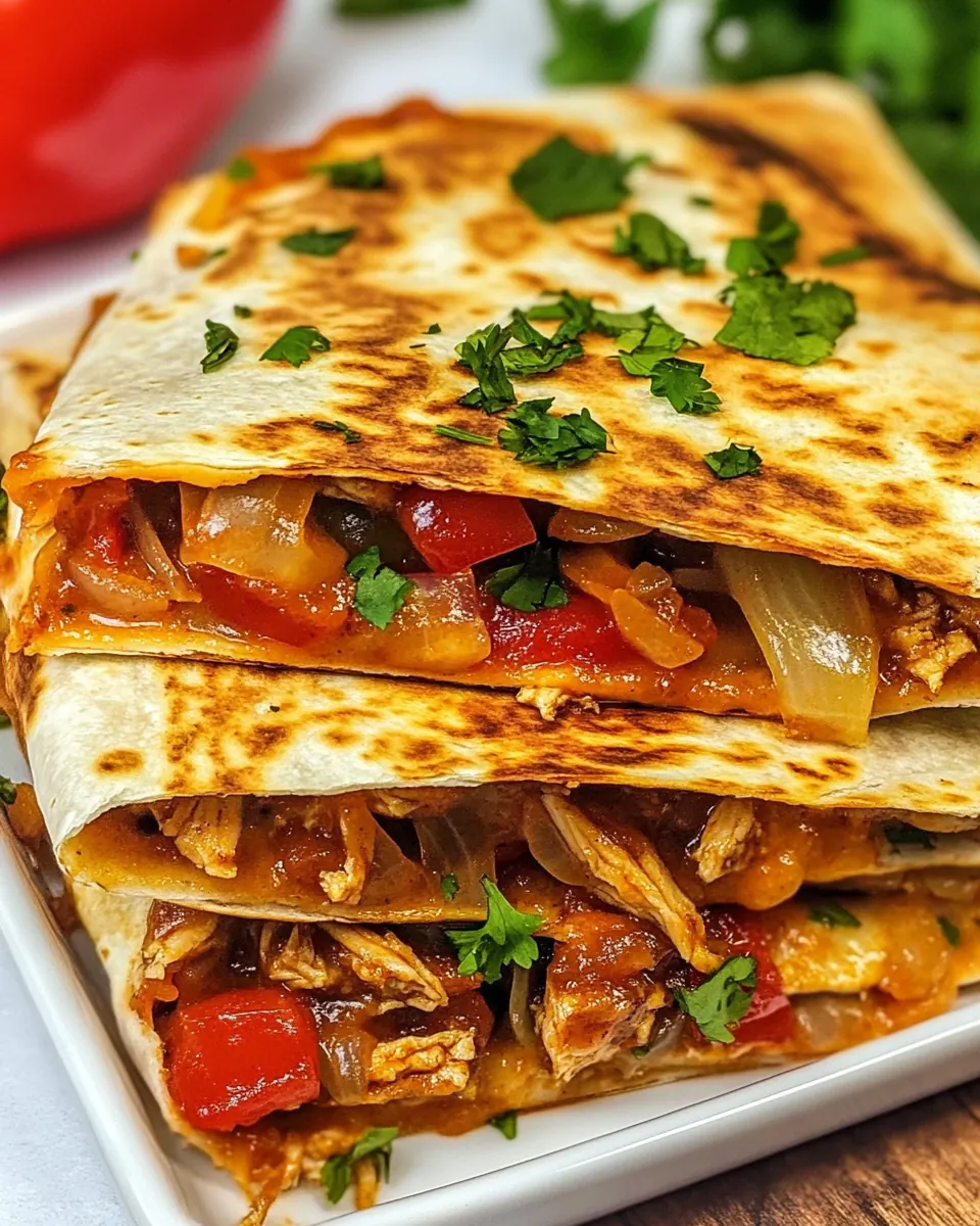 Chicken Fajita Quesadillas