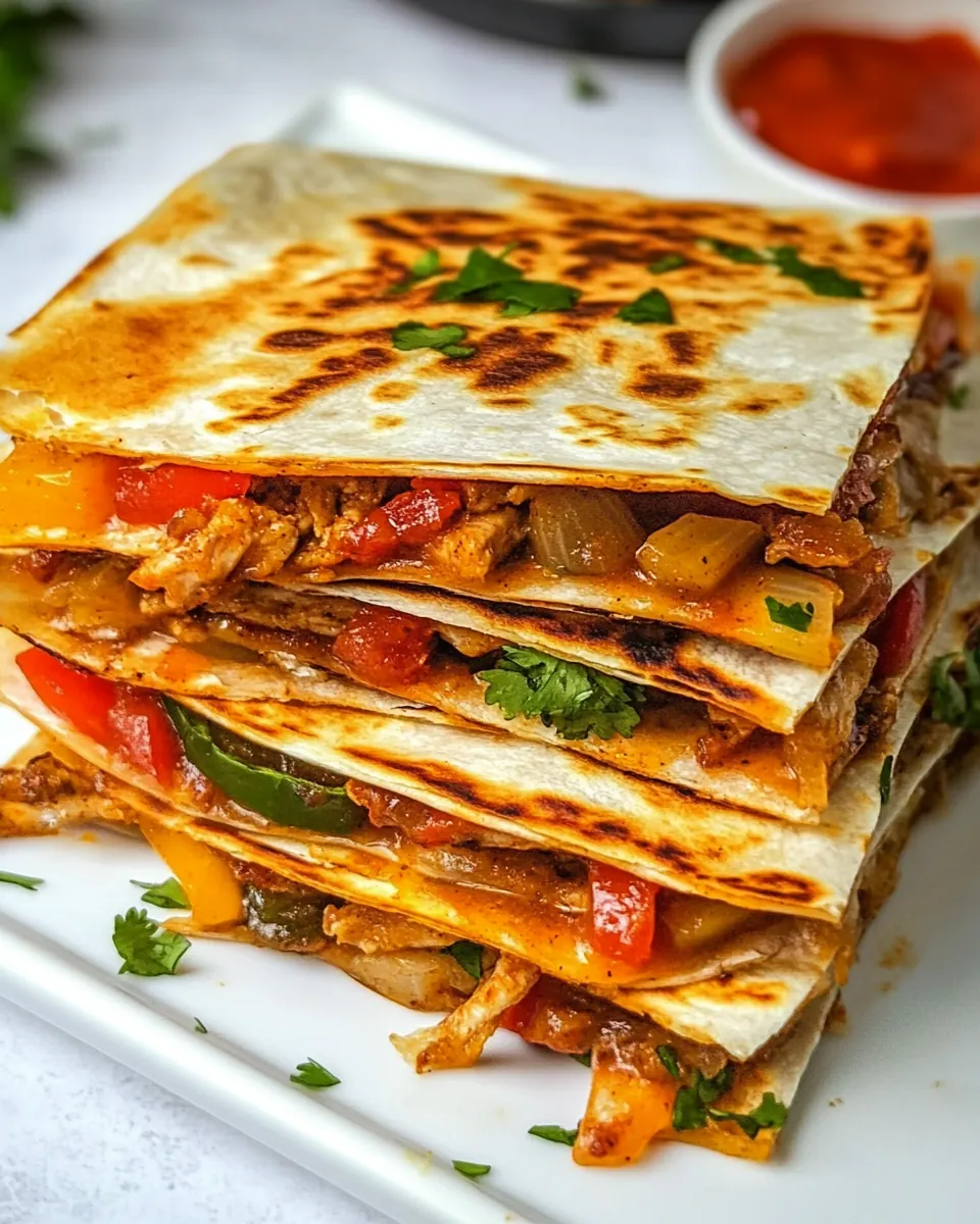 Chicken Fajita Quesadillas