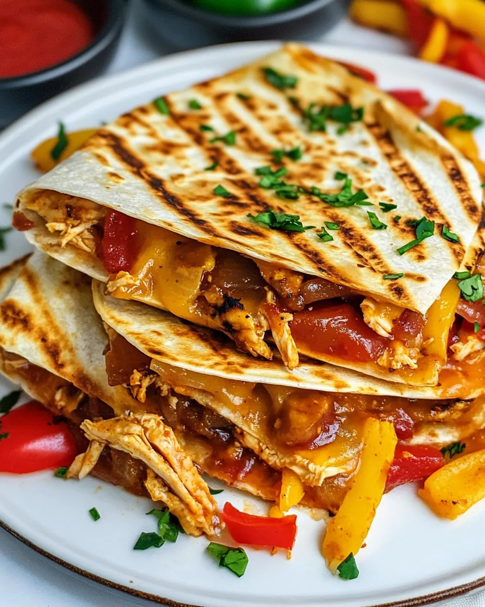 Chicken Fajita Quesadillas