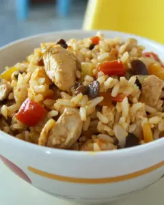 Chicken Fajita Rice Bowl