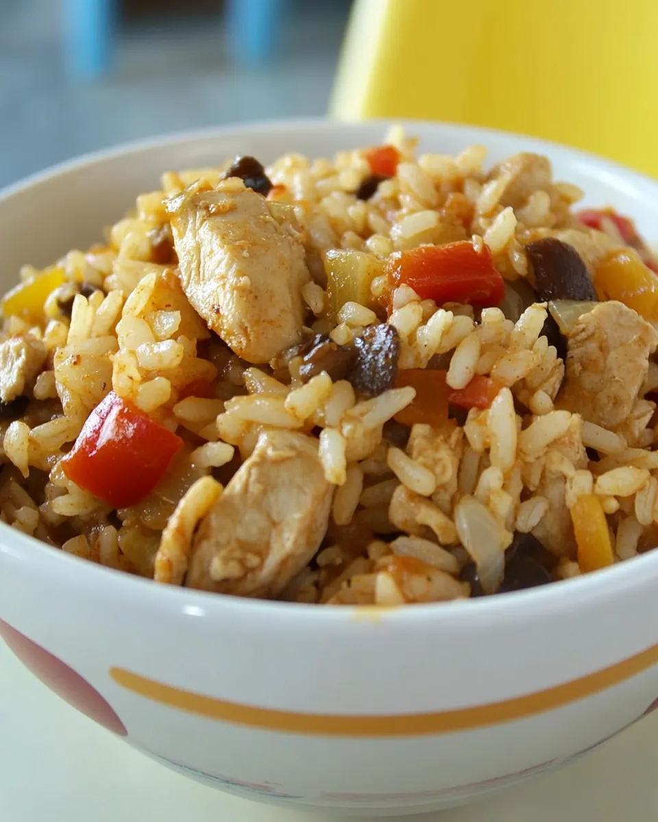 Chicken Fajita Rice Bowl