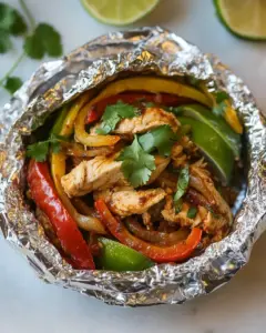 Chicken Fajitas Foil Packets