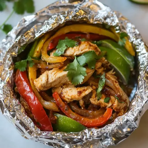 Chicken Fajitas Foil Packets