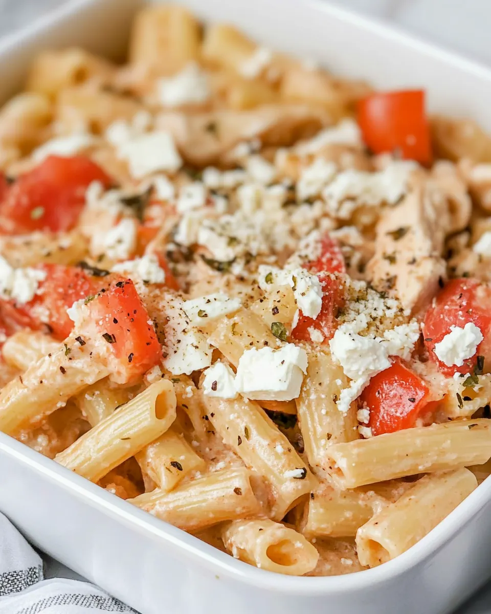 Chicken Feta Pasta