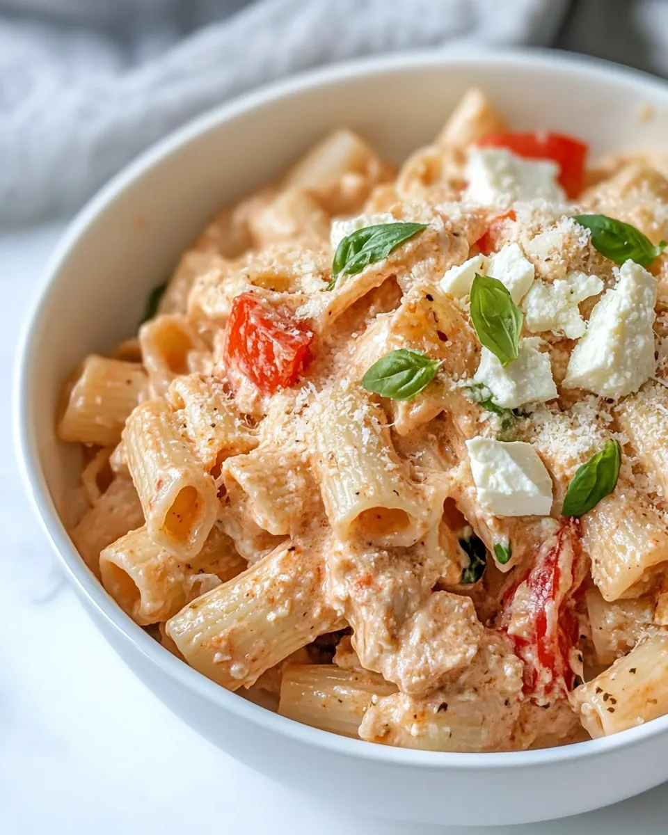 Chicken Feta Pasta
