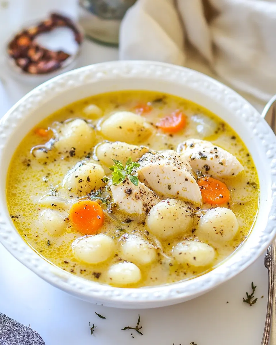 Chicken Gnocchi Soup