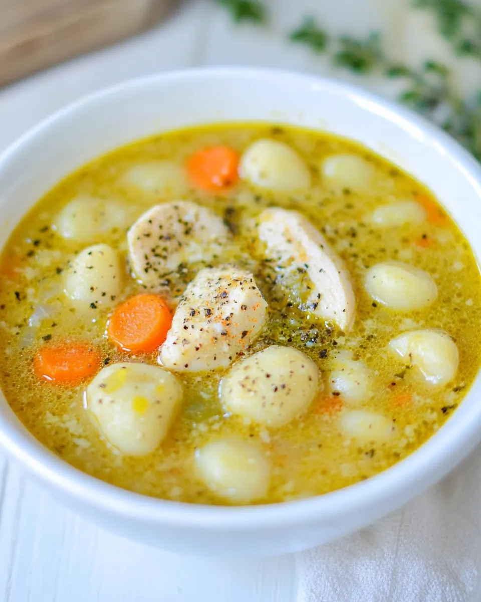 Chicken Gnocchi Soup
