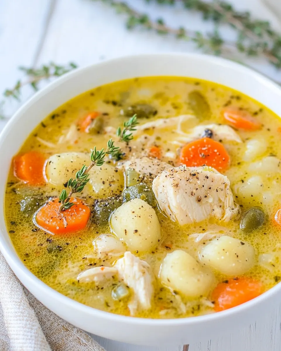 Chicken Gnocchi Soup