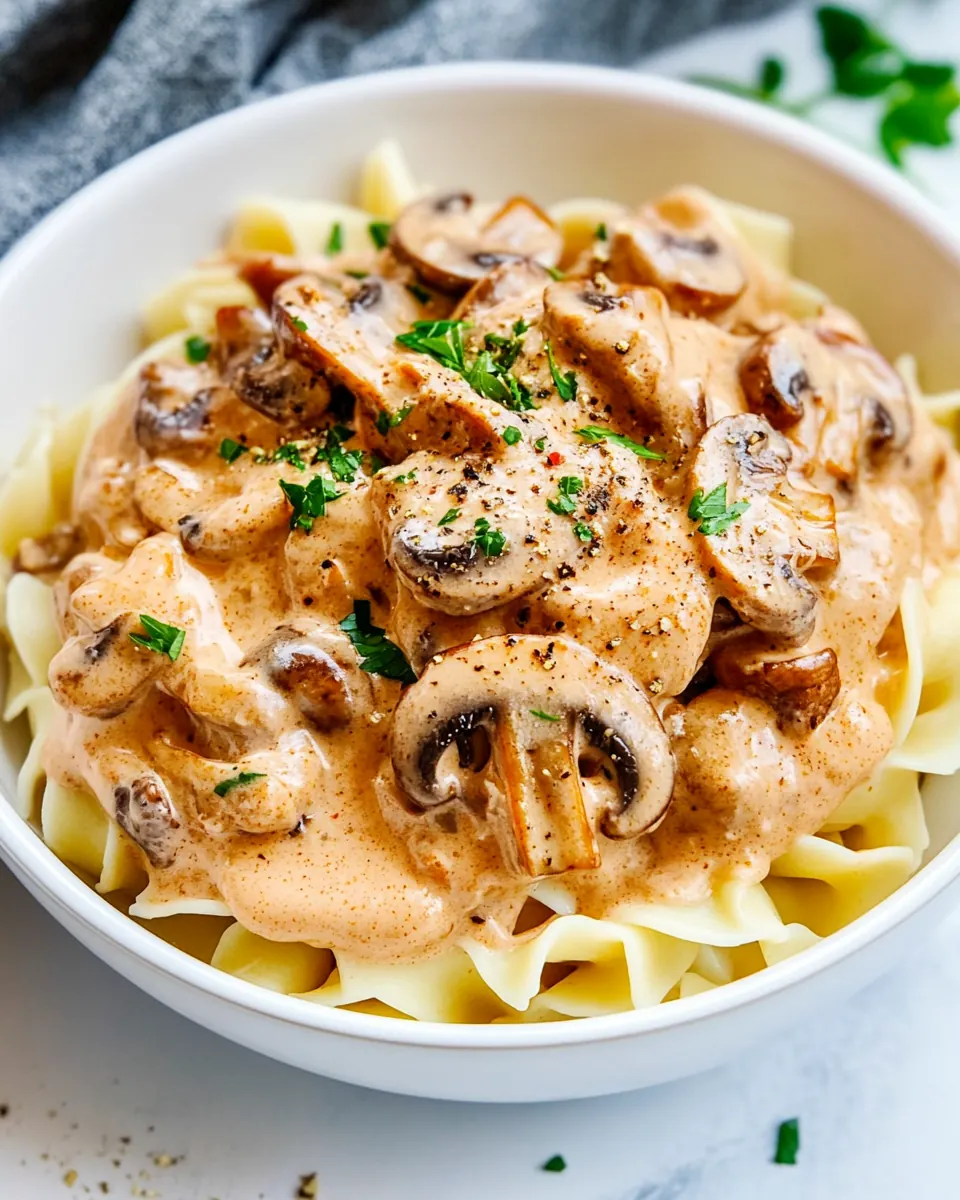 Chicken Mushroom Stroganoff