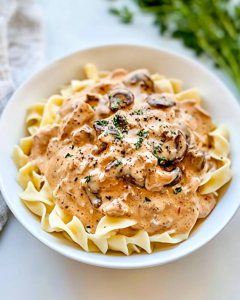 Chicken Mushroom Stroganoff