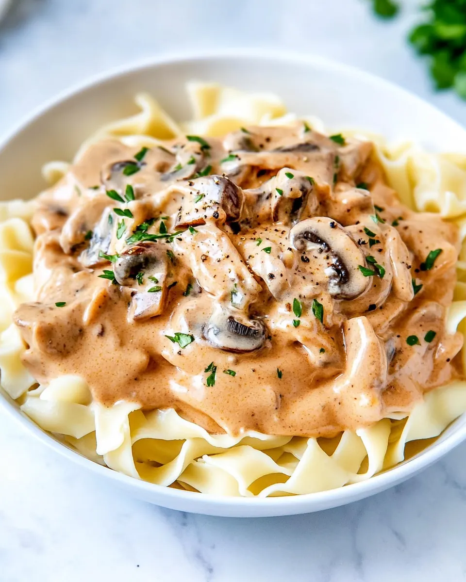 Chicken Mushroom Stroganoff
