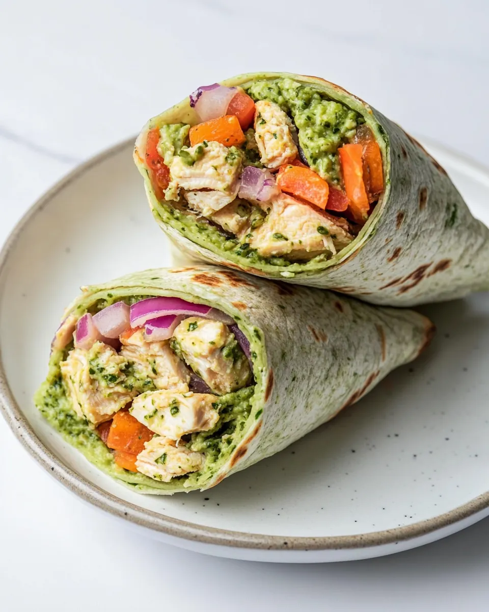 Chicken Pesto Wraps