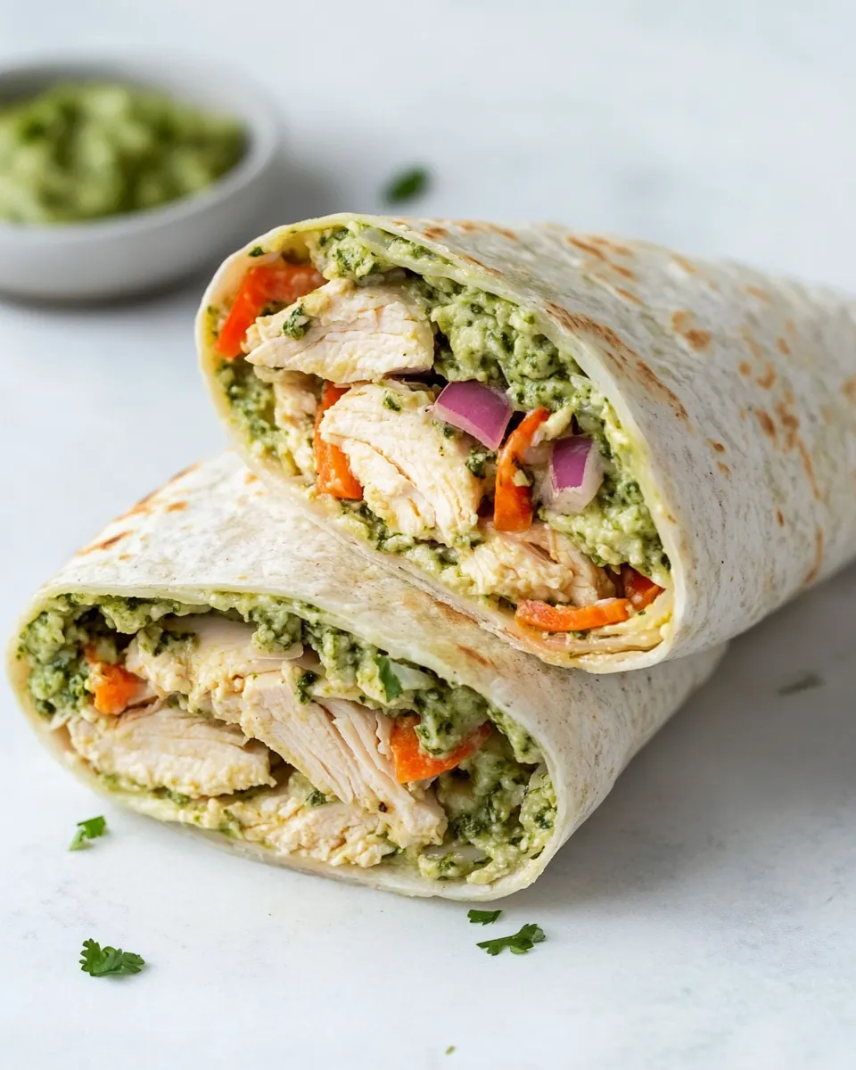 Chicken Pesto Wraps