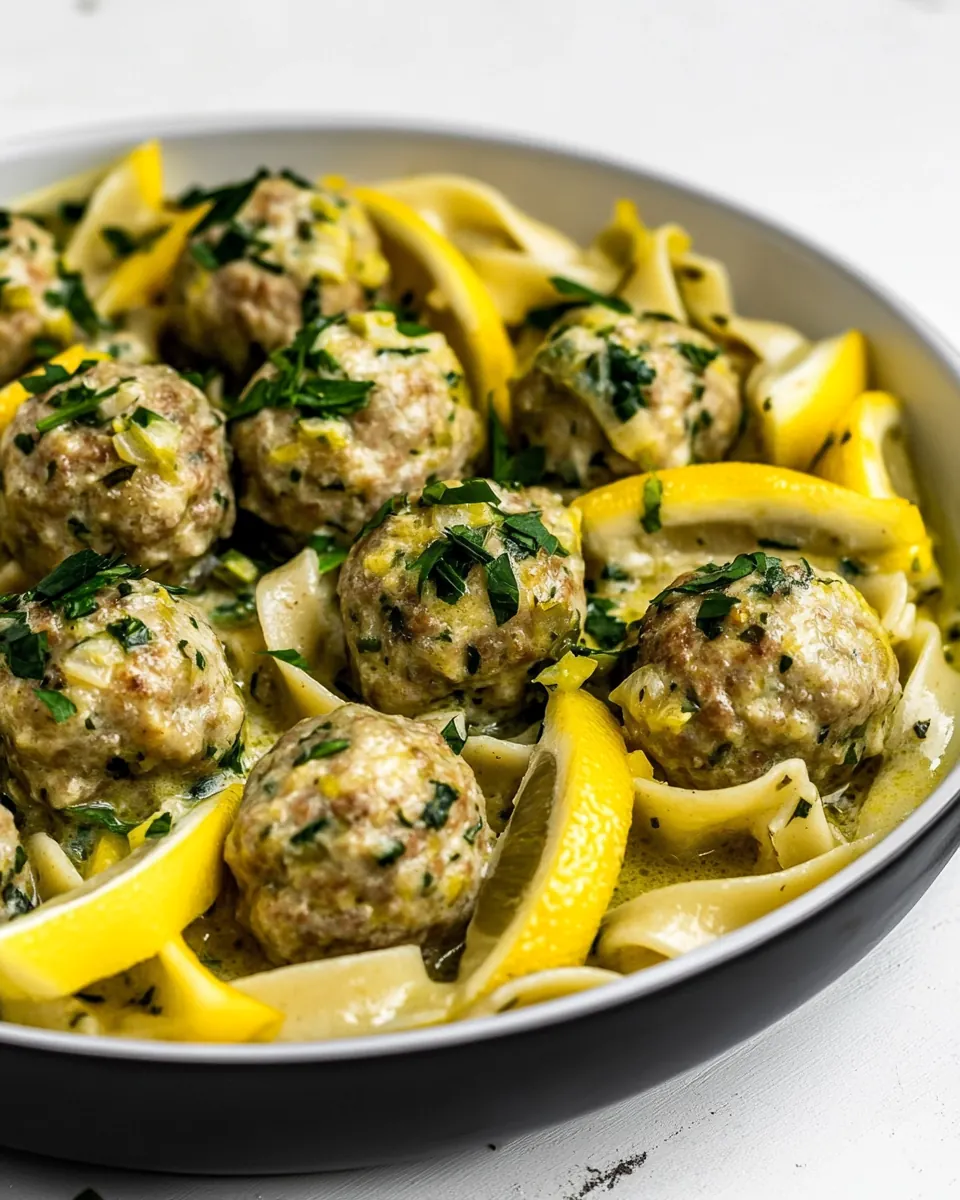 Chicken Piccata Meatballs