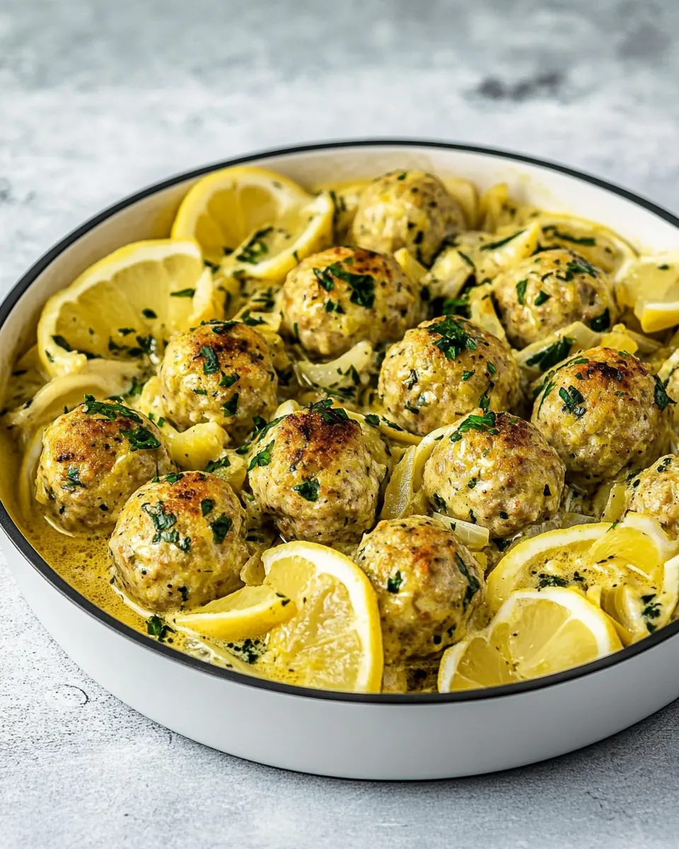 Chicken Piccata Meatballs