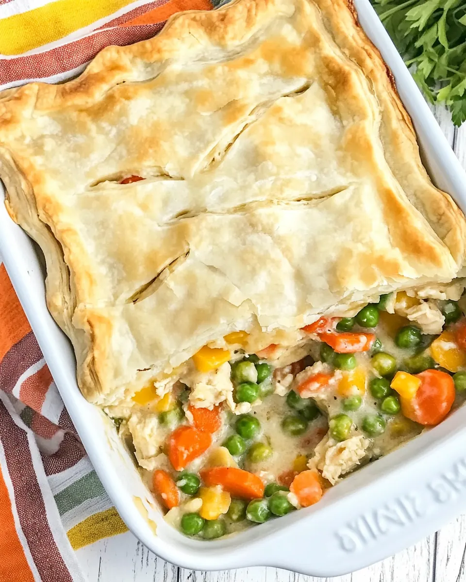 Chicken Pot Pie Pierogi Casserole