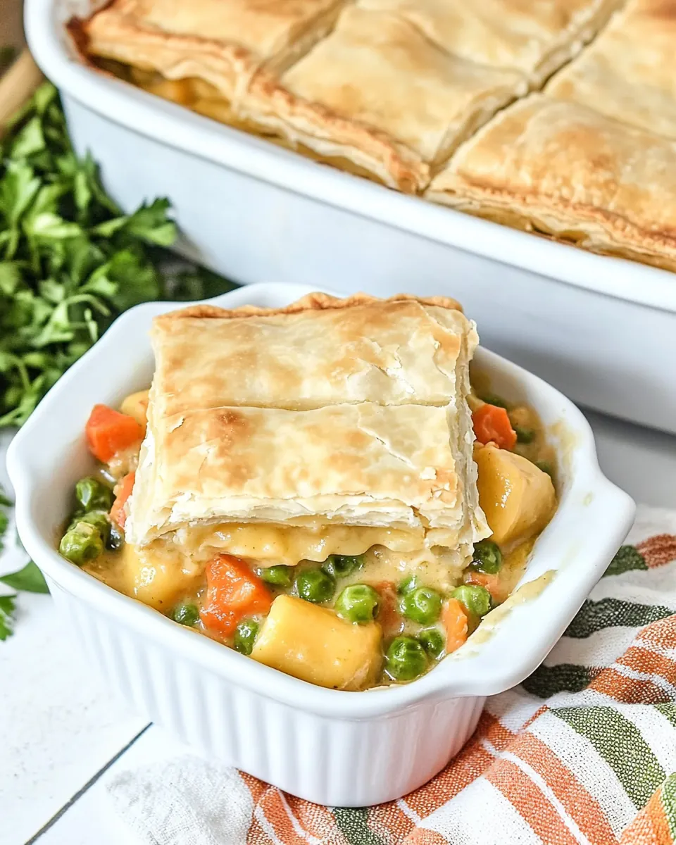 Chicken Pot Pie Pierogi Casserole