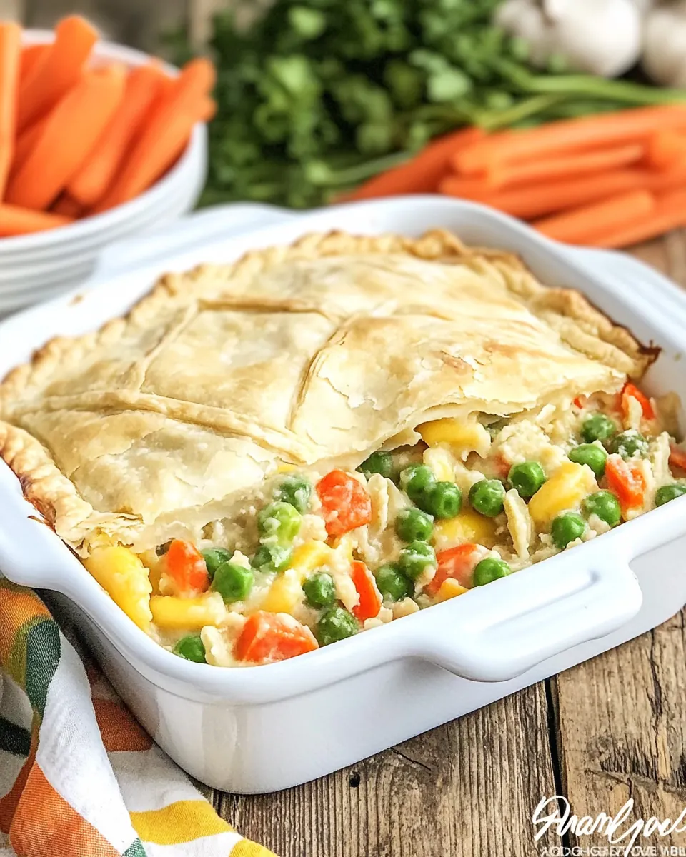 Chicken Pot Pie Pierogi Casserole