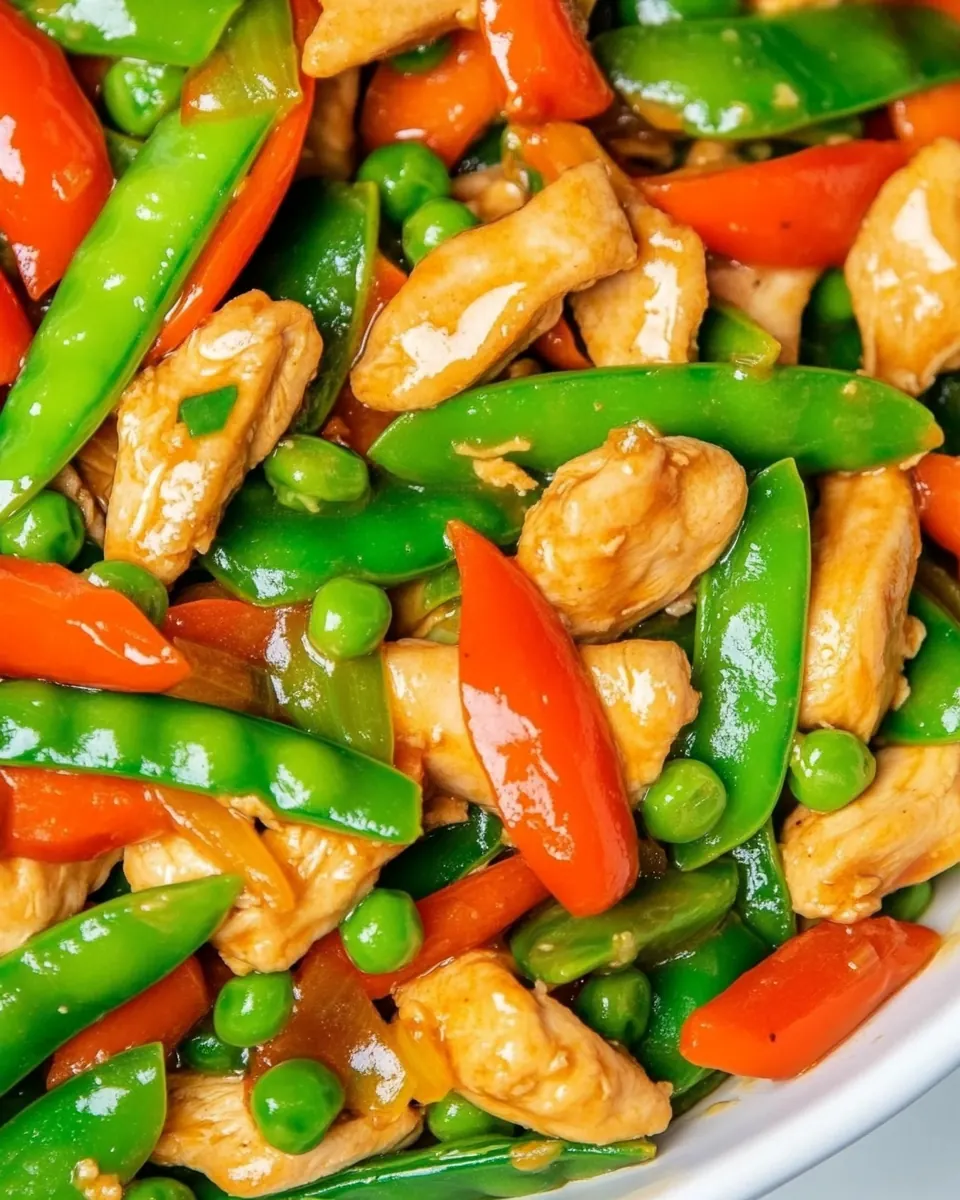 Chicken Snap Pea Stir Fry