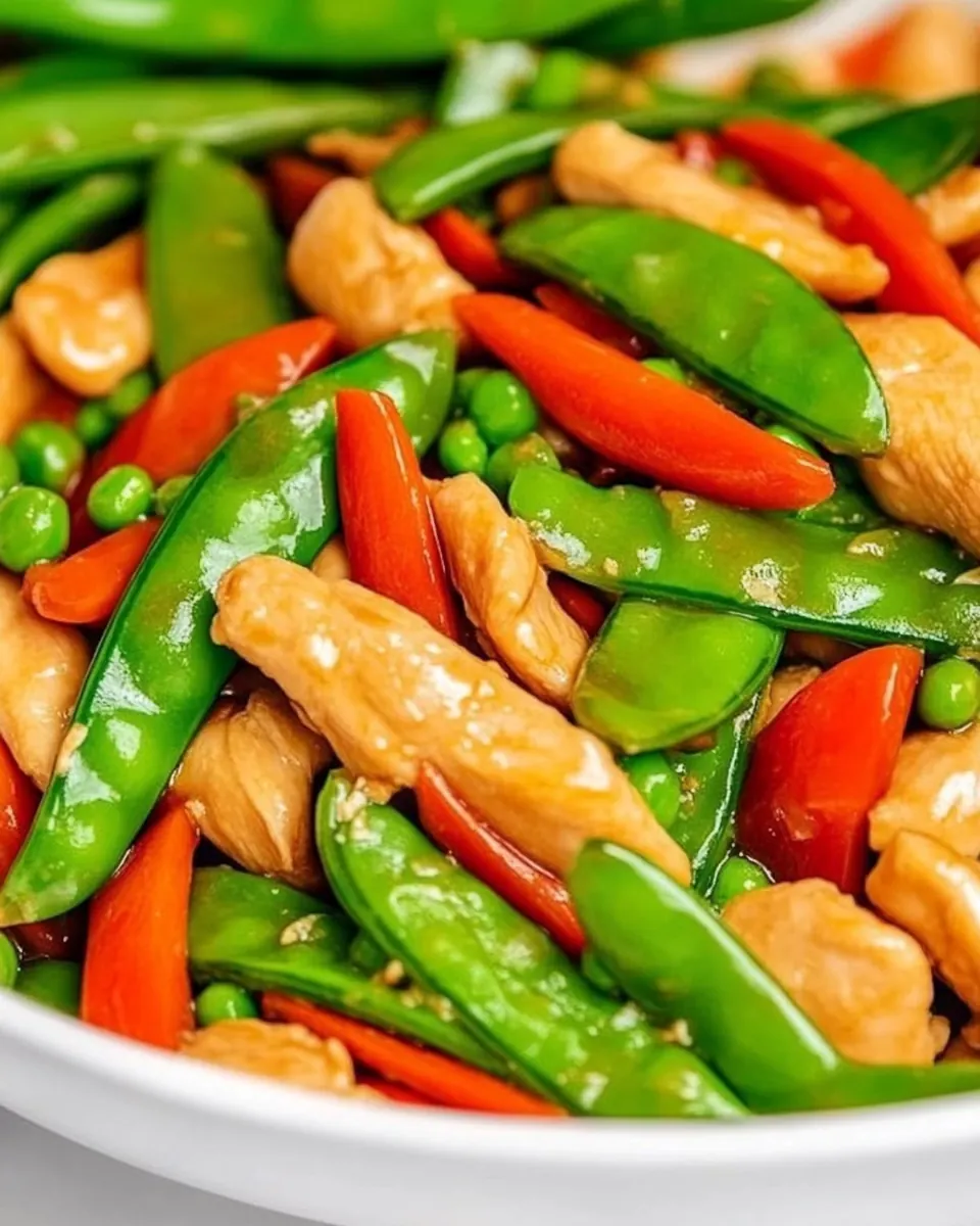 Chicken Snap Pea Stir Fry