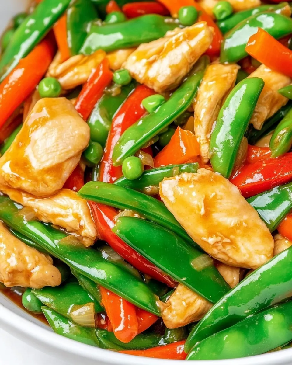 Chicken Snap Pea Stir Fry