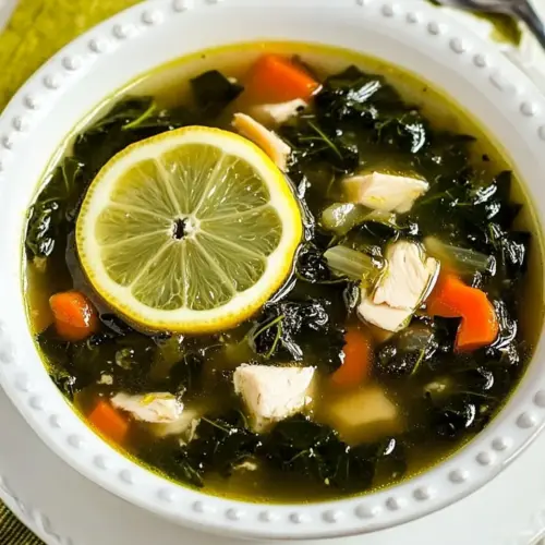 Chicken Soup with Collards and Lemon