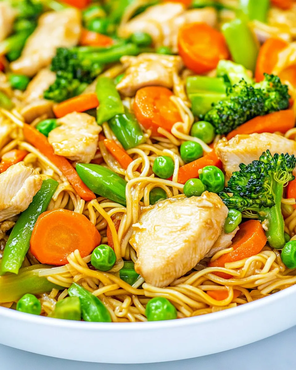 Chicken Stir Fry with Noodles