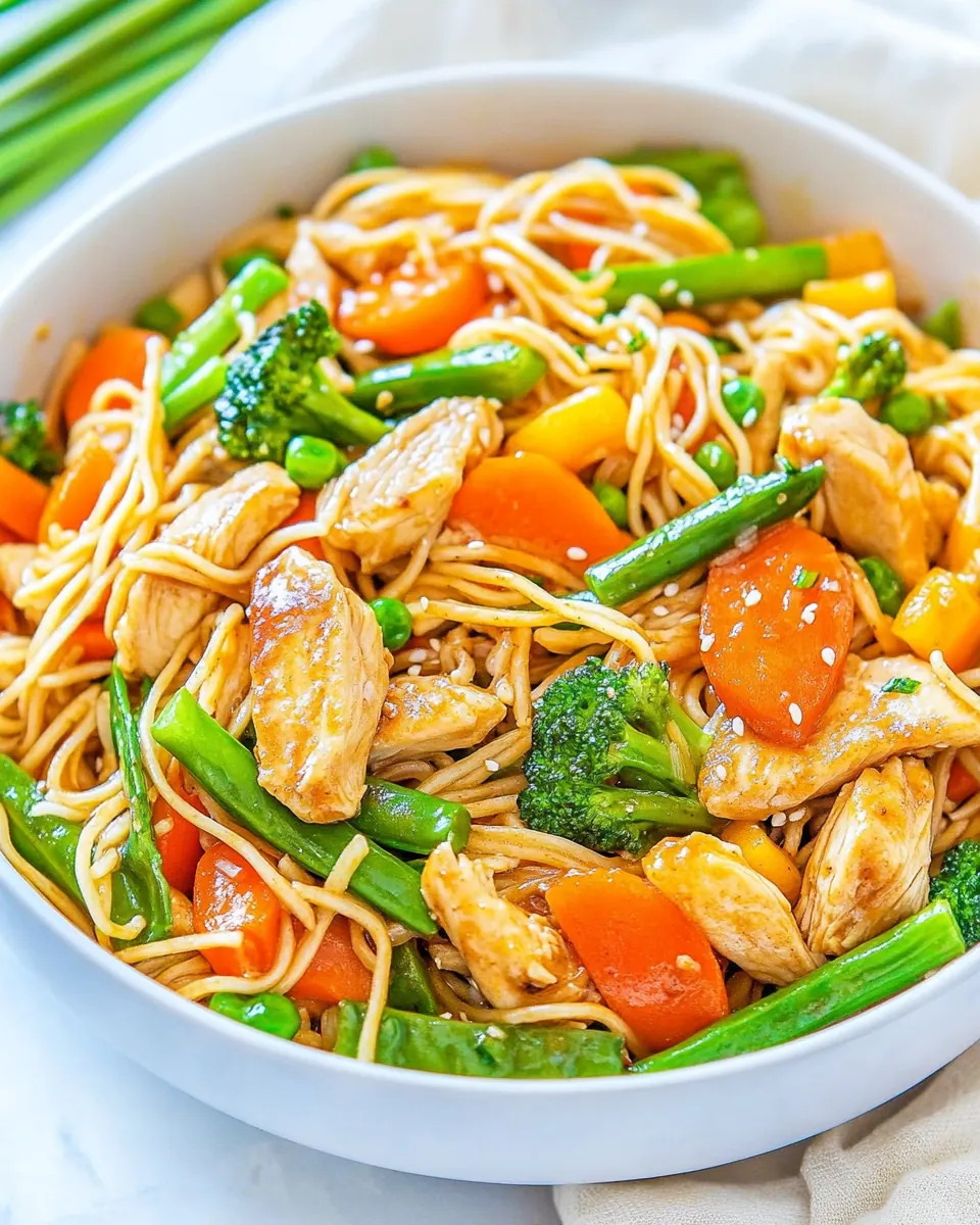 Chicken Stir Fry with Noodles