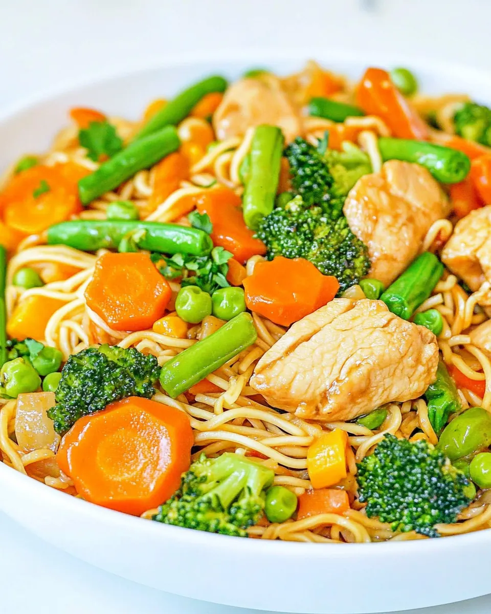 Chicken Stir Fry with Noodles