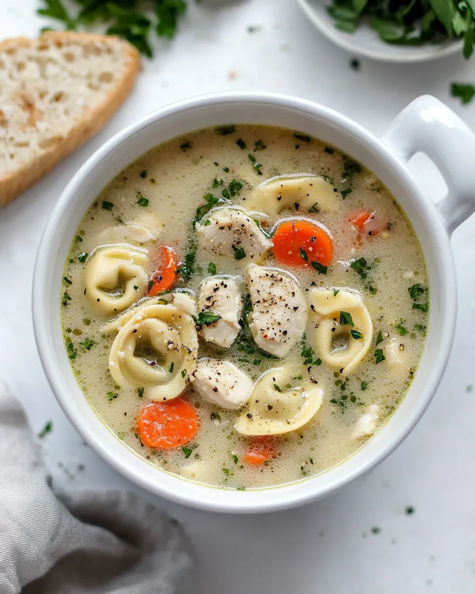 Chicken Tortellini Soup